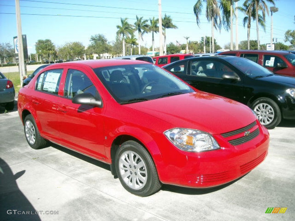 Victory Red 2009 Chevrolet Cobalt LS Sedan Exterior Photo #66915877