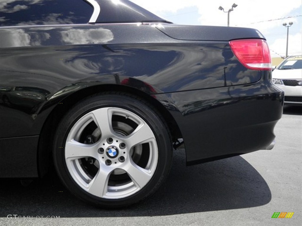 2009 3 Series 328i Convertible - Black Sapphire Metallic / Coral Red/Black Dakota Leather photo #13