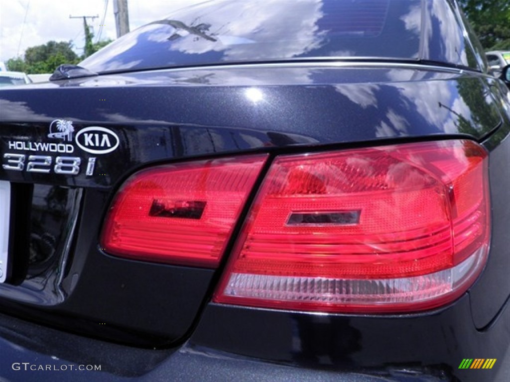 2009 3 Series 328i Convertible - Black Sapphire Metallic / Coral Red/Black Dakota Leather photo #20