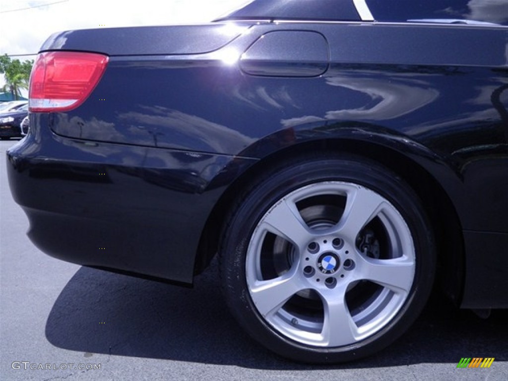 2009 3 Series 328i Convertible - Black Sapphire Metallic / Coral Red/Black Dakota Leather photo #23