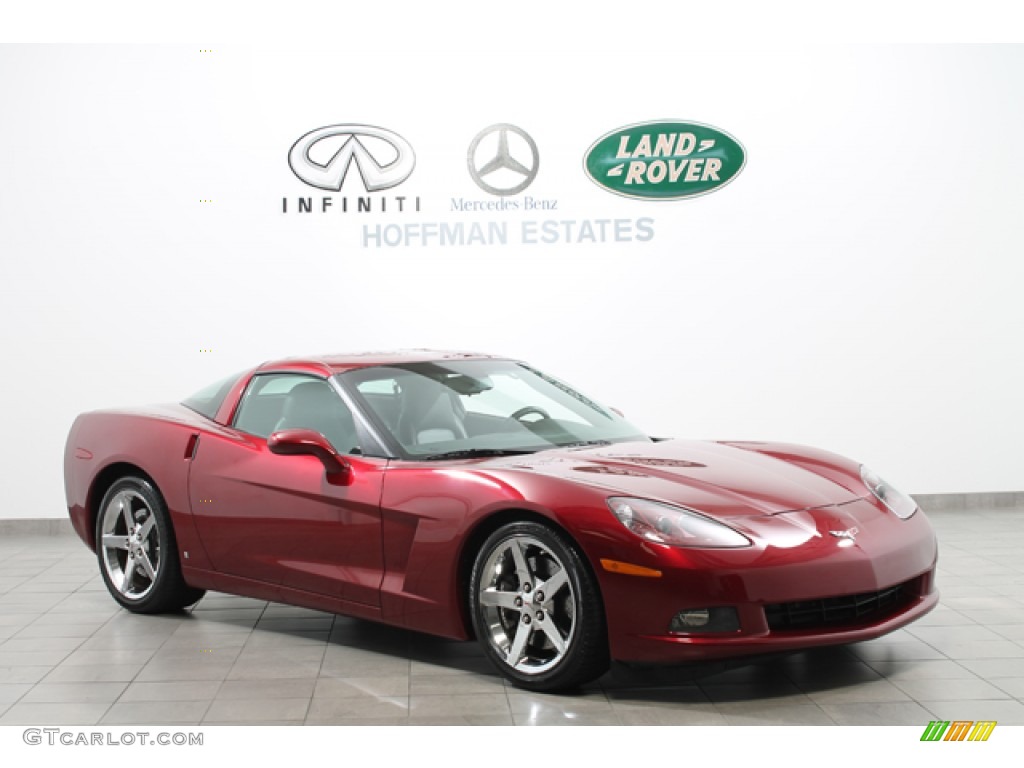 2007 Corvette Coupe - Monterey Red Metallic / Ebony photo #1