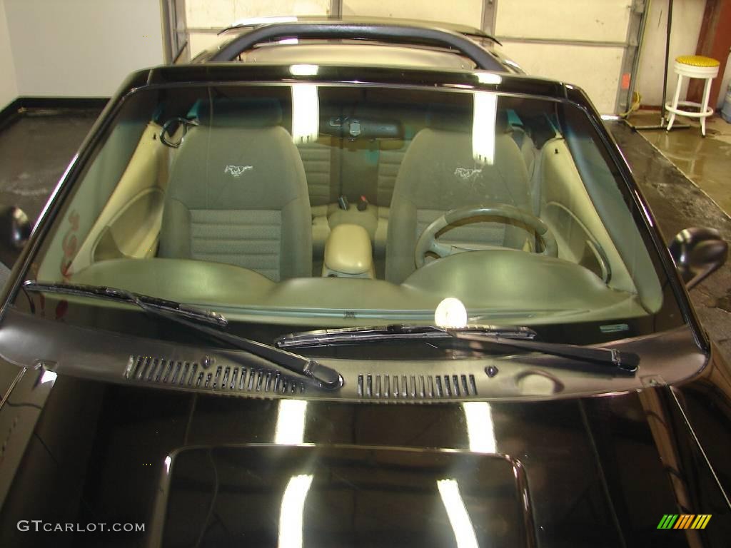 2002 Mustang GT Convertible - Black / Medium Parchment photo #13