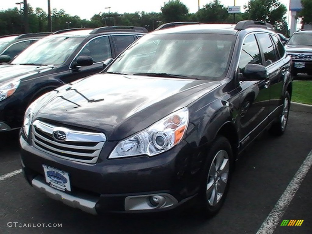 2012 Outback 3.6R Limited - Graphite Gray Metallic / Off Black photo #1