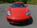 2012 Guards Red Porsche Cayman   photo #2