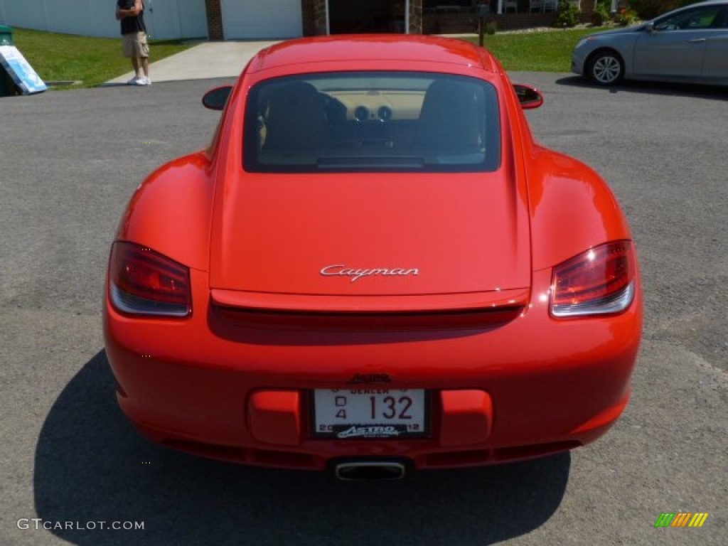 2012 Cayman  - Guards Red / Sand Beige photo #6
