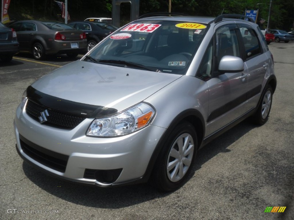 2011 SX4 Crossover AWD - Quicksilver Metallic / Black photo #1