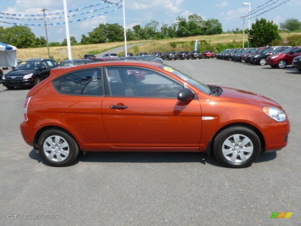 Tango Red 2008 Hyundai Accent GS Coupe Exterior Photo #66921144