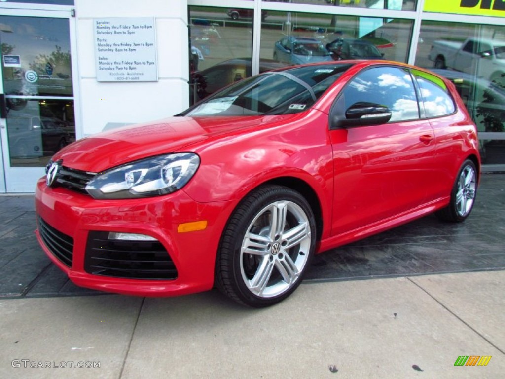 2012 Golf R 2 Door 4Motion - Tornado Red / R Titan Black Leather photo #1