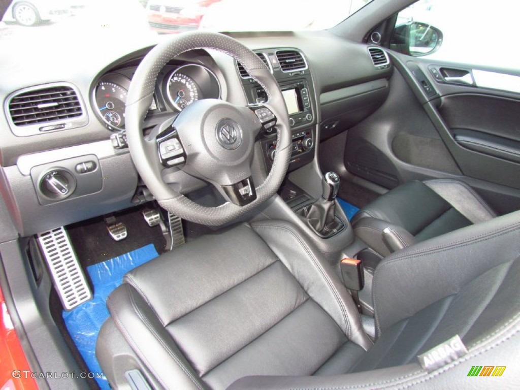 2012 Golf R 2 Door 4Motion - Tornado Red / R Titan Black Leather photo #5
