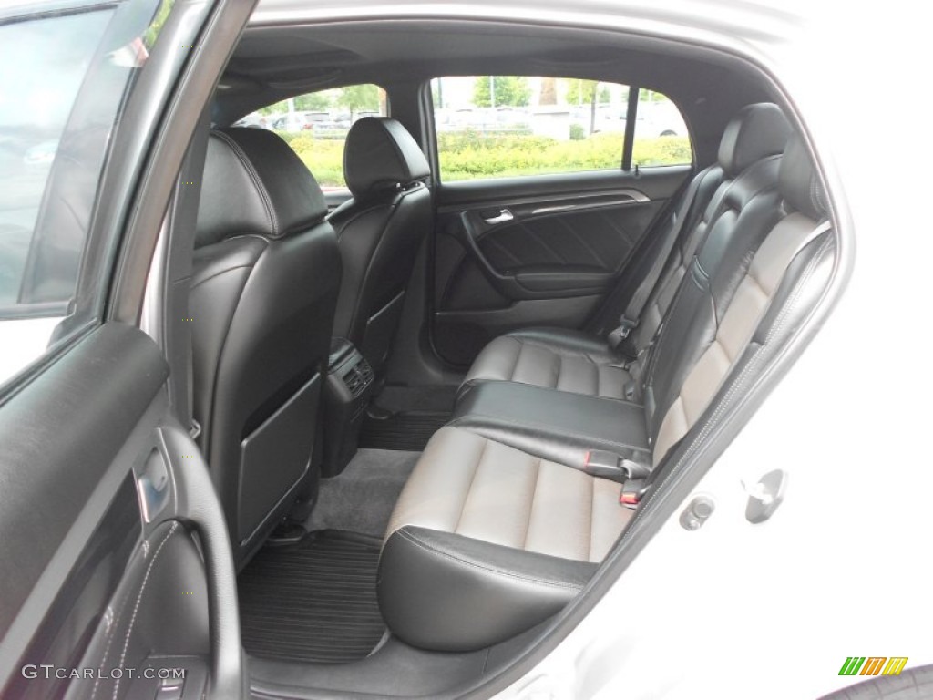 Ebony/Silver Interior 2007 Acura TL 3.5 Type-S Photo #66922057