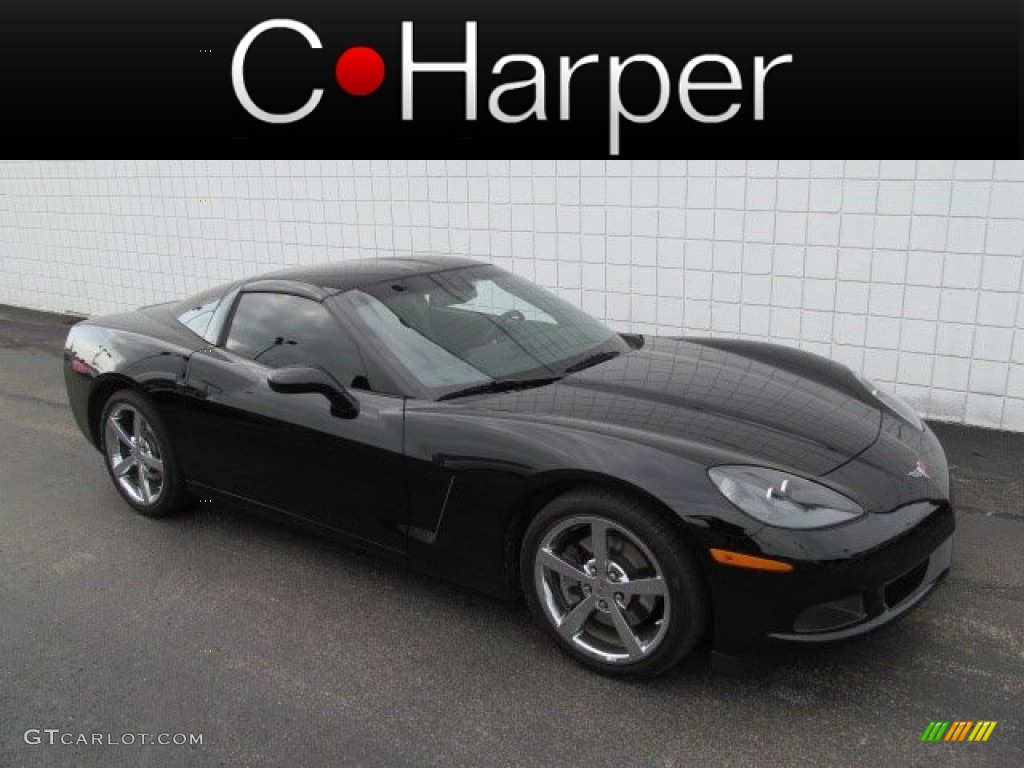 2010 Corvette Coupe - Black / Ebony Black photo #1