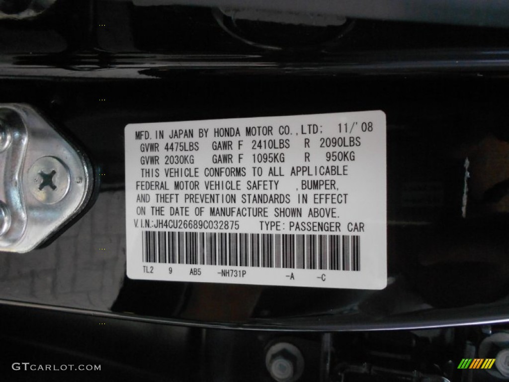 2009 TSX Sedan - Crystal Black Pearl / Ebony photo #28