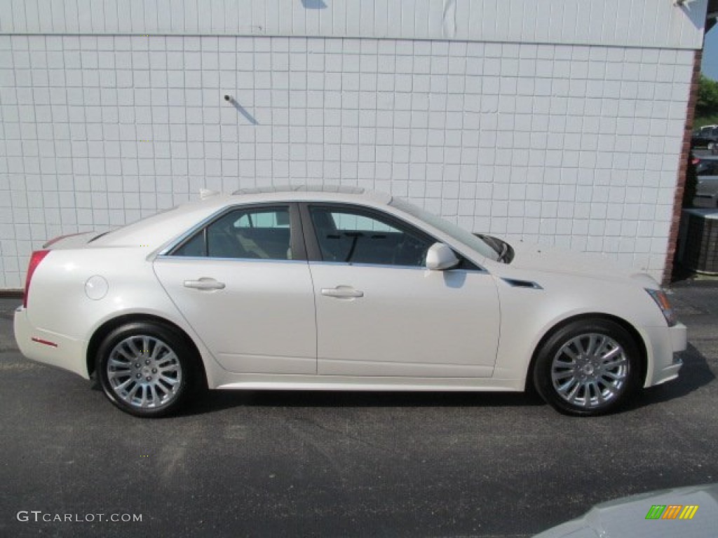 2012 CTS 4 3.6 AWD Sedan - White Diamond Tricoat / Cashmere/Cocoa photo #2