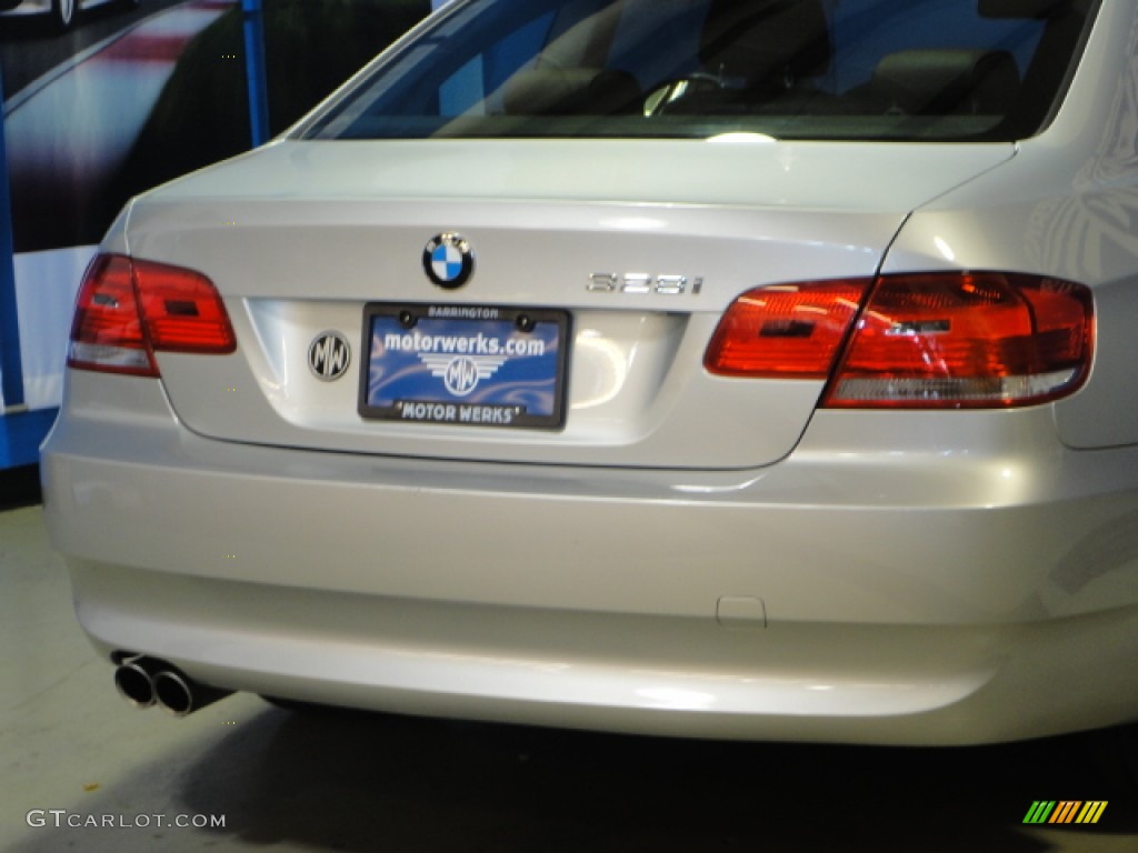2009 3 Series 328xi Coupe - Titanium Silver Metallic / Black Dakota Leather photo #8