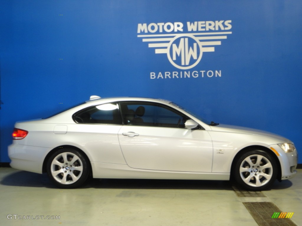 2009 3 Series 328xi Coupe - Titanium Silver Metallic / Black Dakota Leather photo #10
