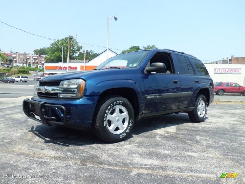 2003 TrailBlazer LS 4x4 - Indigo Blue Metallic / Medium Pewter photo #1