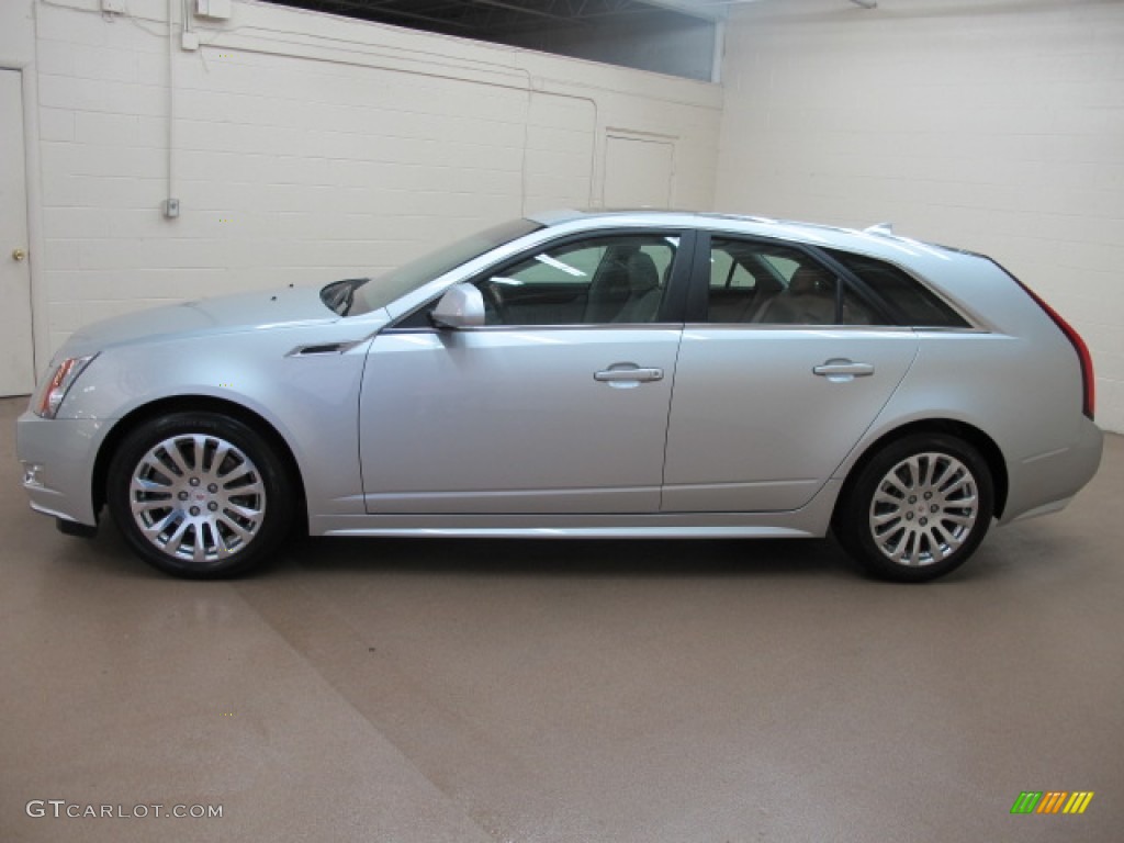 Radiant Silver Metallic 2012 Cadillac CTS 4 3.6 AWD Sport Wagon Exterior Photo #66926452