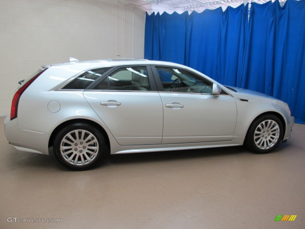 Radiant Silver Metallic 2012 Cadillac CTS 4 3.6 AWD Sport Wagon Exterior Photo #66926500
