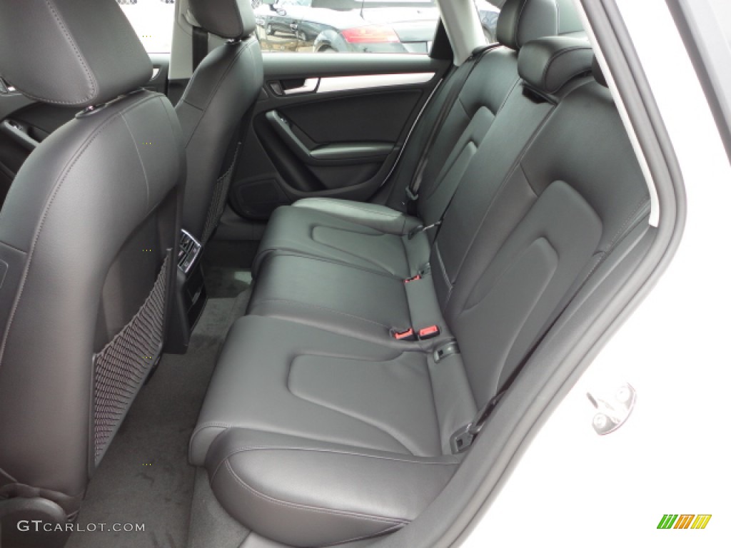 Black Interior 2013 Audi A4 2.0T Sedan Photo #66927185