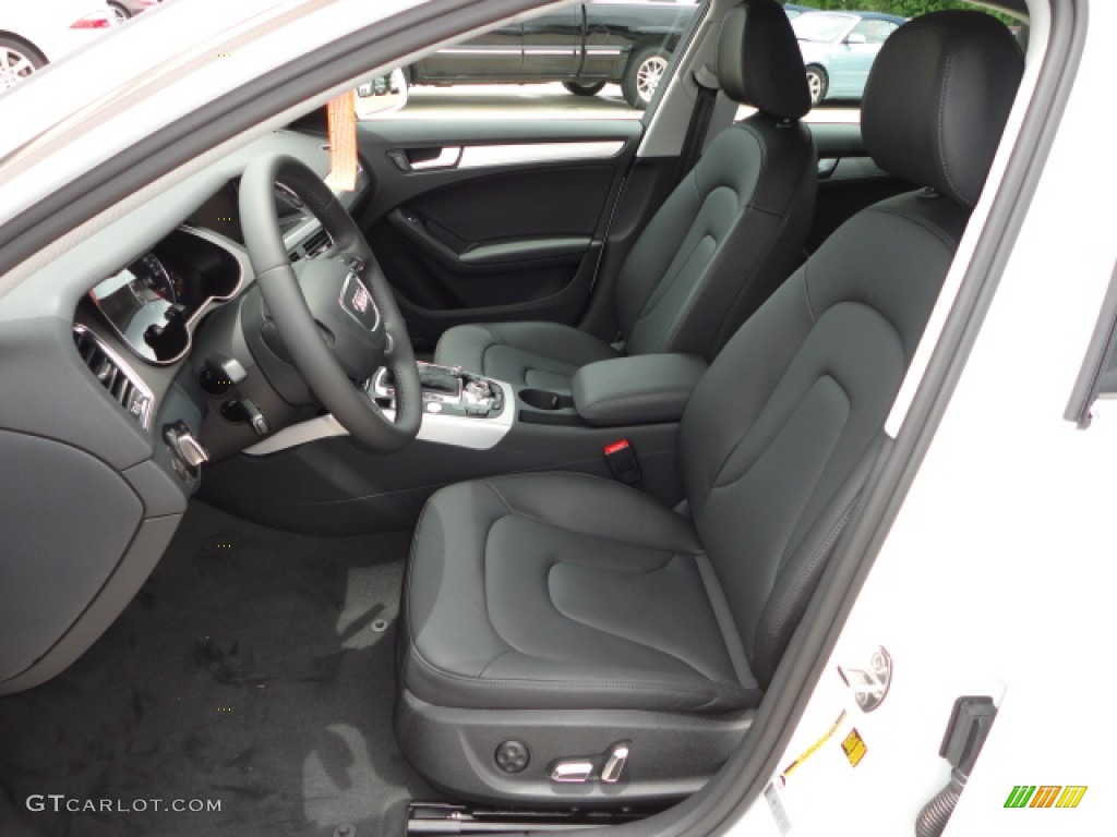 Black Interior 2013 Audi A4 2.0T Sedan Photo #66927268
