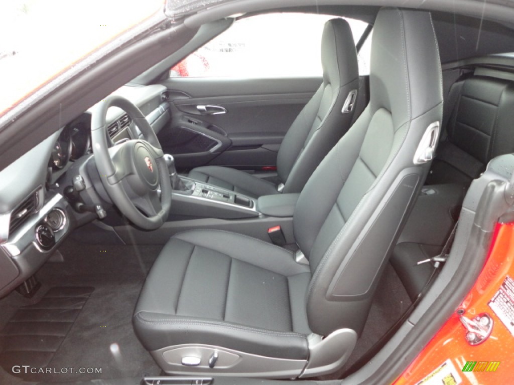 Black Interior 2012 Porsche New 911 Carrera Cabriolet Photo #66927361