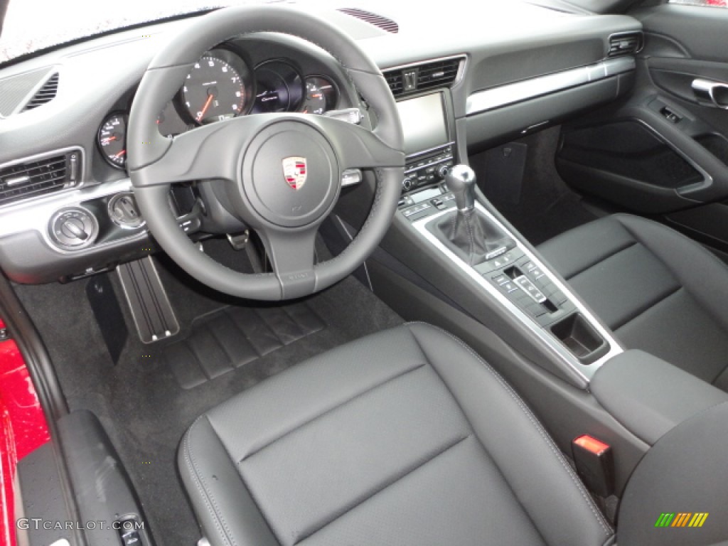 2012 Porsche New 911 Carrera Cabriolet Black Dashboard Photo #66927379