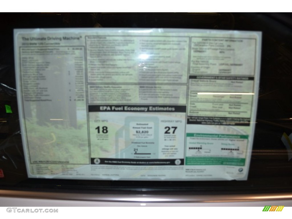 2012 1 Series 128i Convertible - Alpine White / Black photo #3