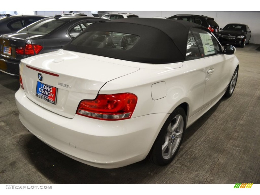 2012 1 Series 128i Convertible - Alpine White / Black photo #4