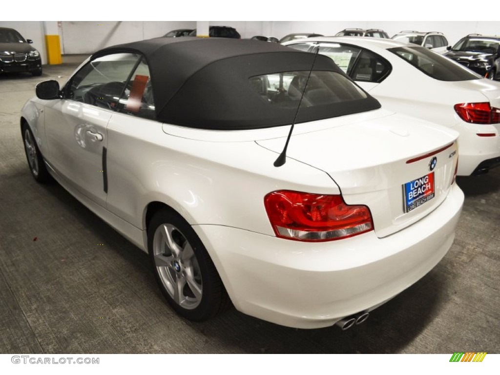 2012 1 Series 128i Convertible - Alpine White / Black photo #5