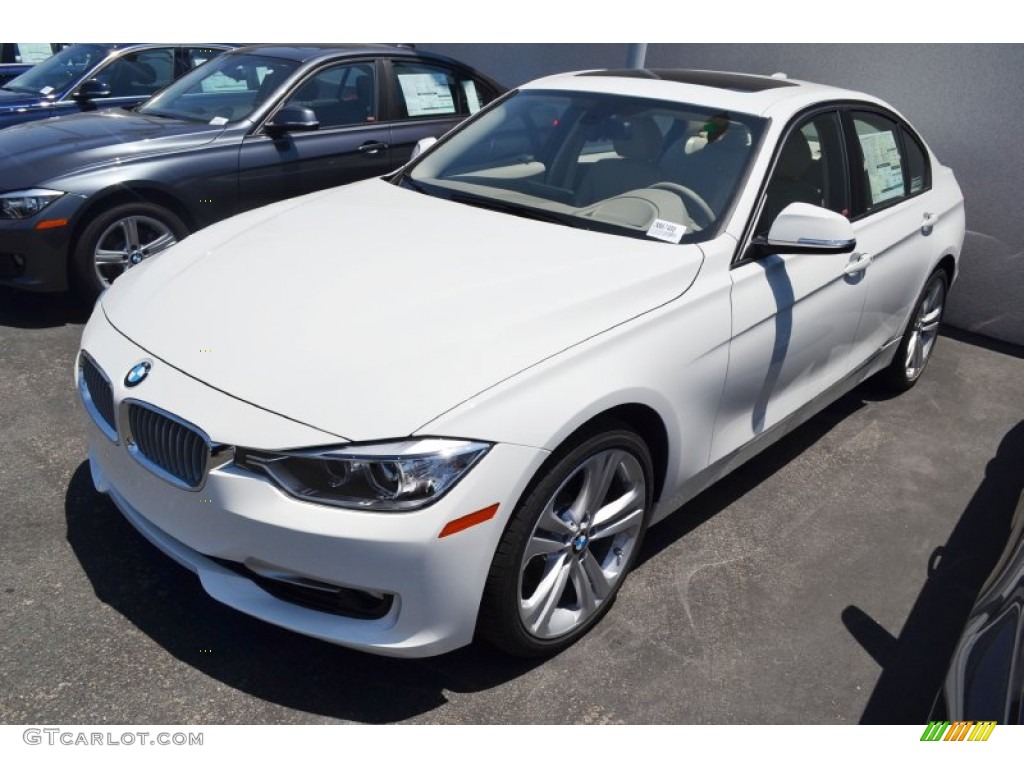 2012 3 Series 335i Sedan - Alpine White / Oyster/Dark Oyster photo #4