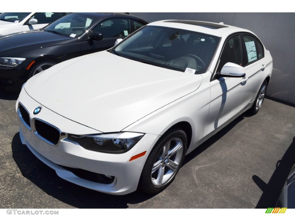 2012 3 Series 328i Sedan - Mineral White Metallic / Black photo #9