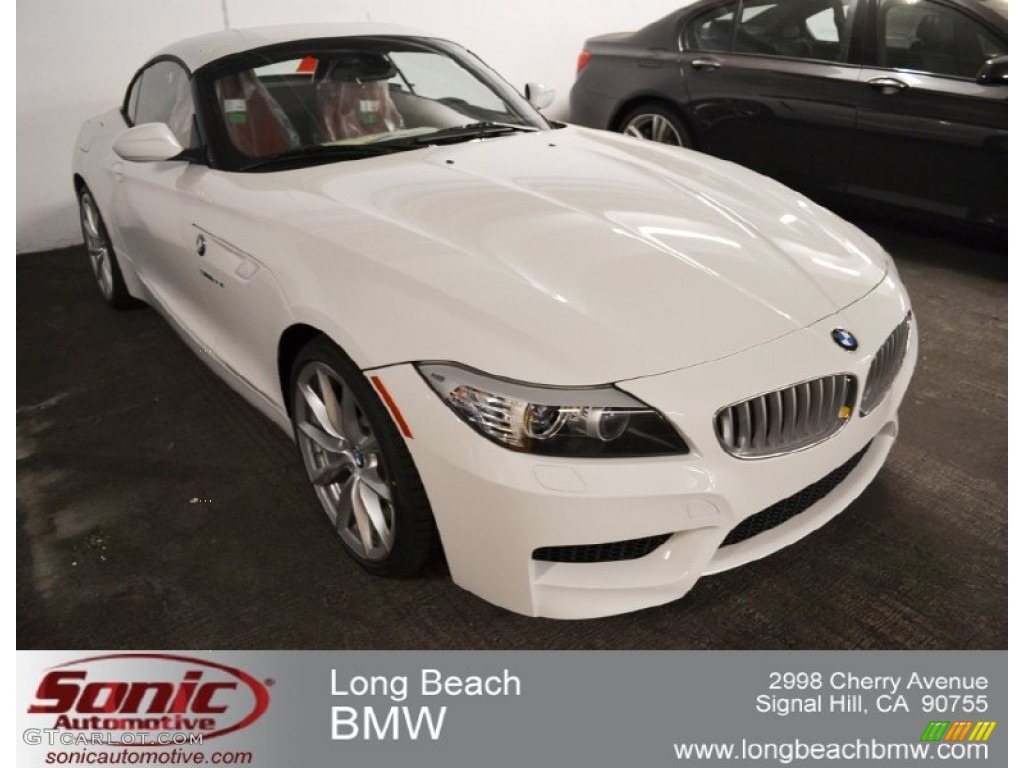 2012 Z4 sDrive35i - Alpine White / Coral Red photo #1
