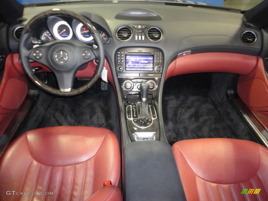2009 Mercedes-Benz SL 550 Roadster Red Dashboard Photo #66930469