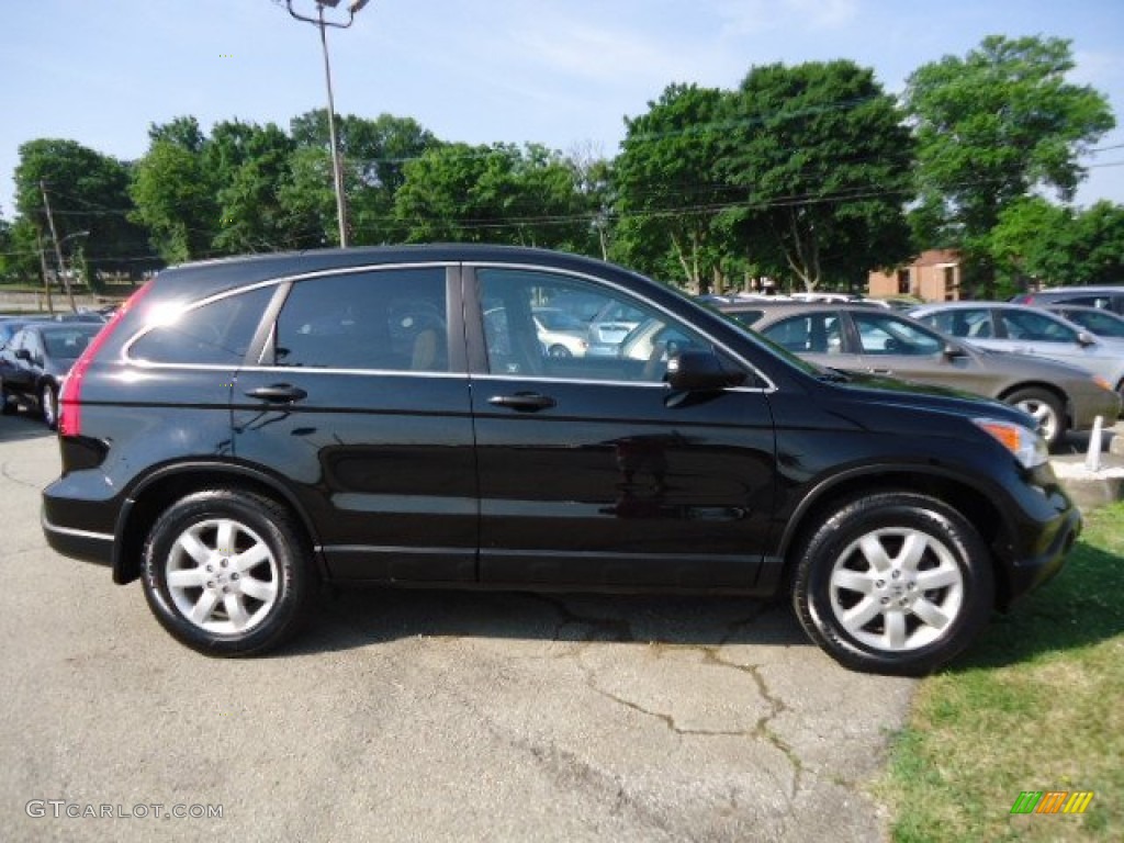 2009 CR-V EX 4WD - Crystal Black Pearl / Ivory photo #5