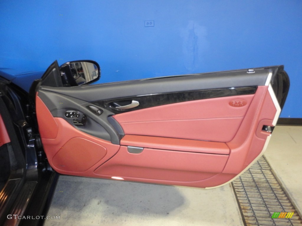 2009 Mercedes-Benz SL 550 Roadster Red Door Panel Photo #66930541