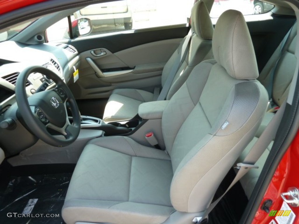 2012 Civic LX Coupe - Rallye Red / Gray photo #10