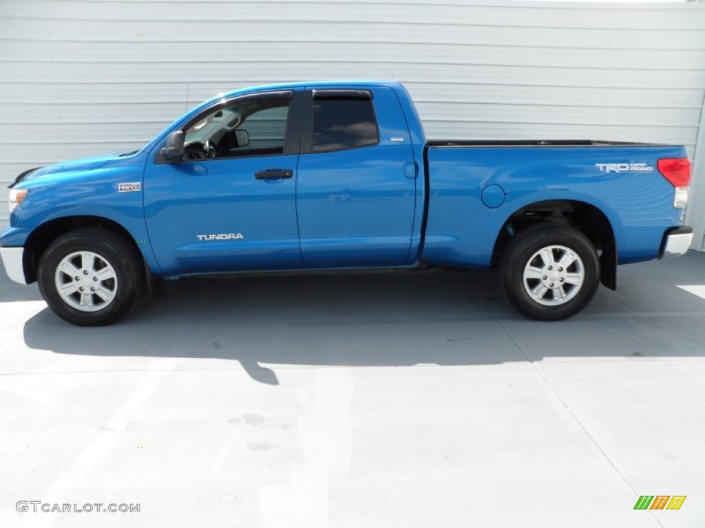 2007 Tundra SR5 TRD Double Cab - Blue Streak Metallic / Graphite Gray photo #6