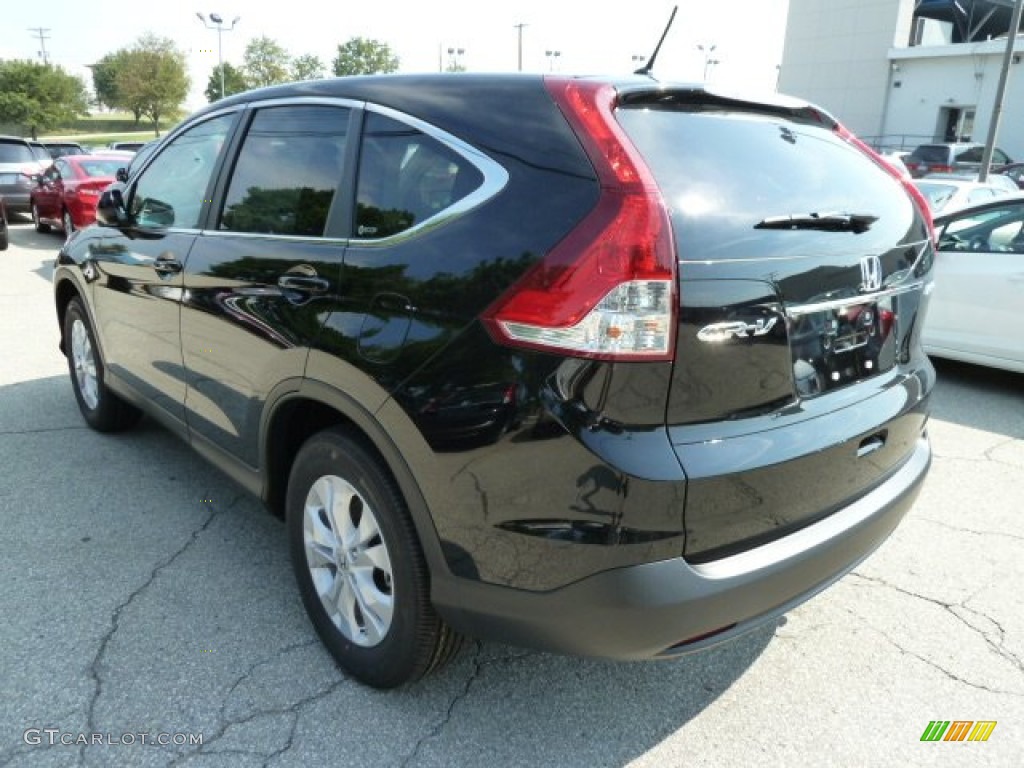 2012 CR-V LX 4WD - Crystal Black Pearl / Black photo #2
