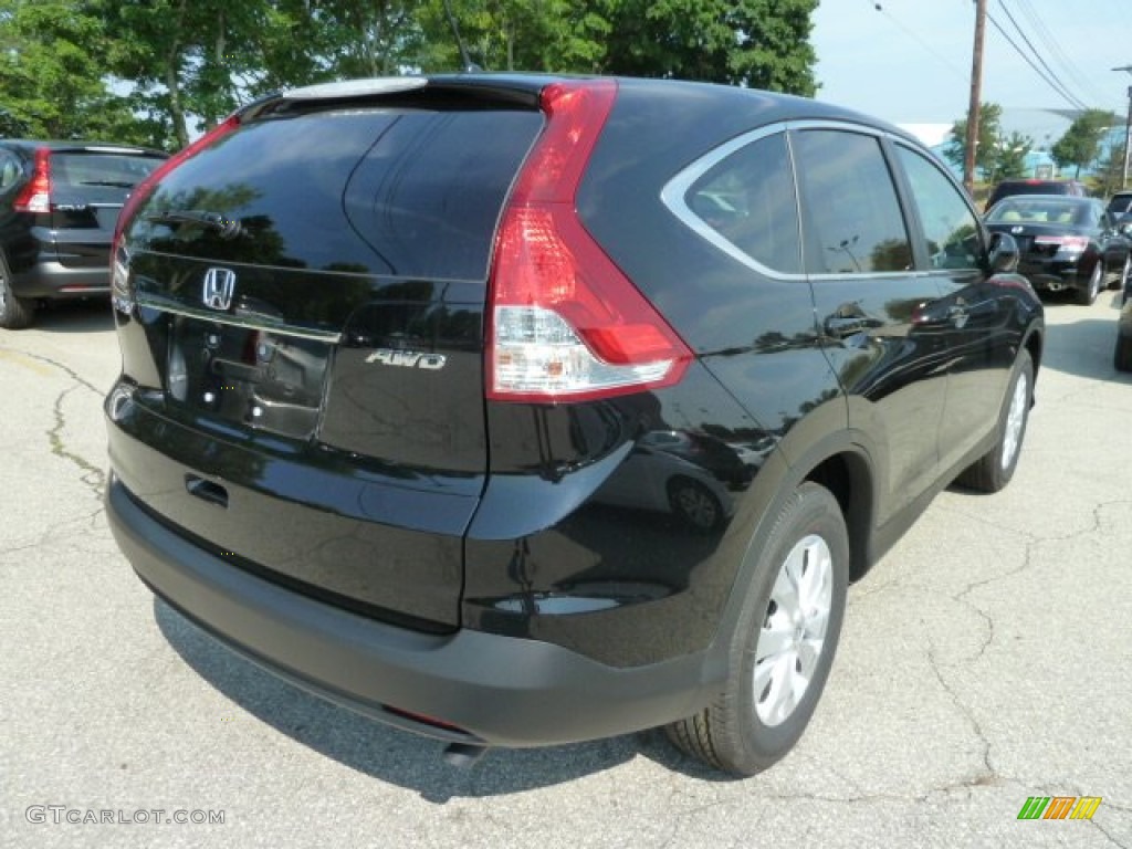 2012 CR-V LX 4WD - Crystal Black Pearl / Black photo #4