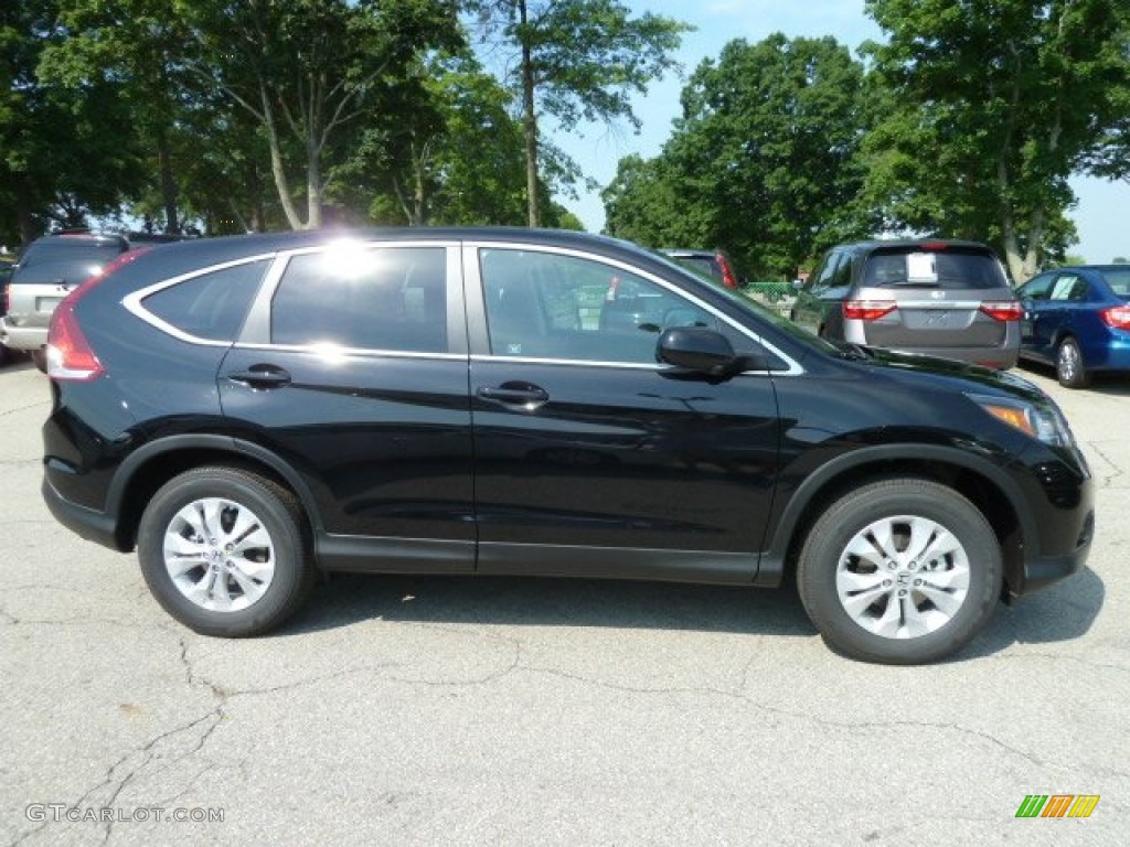 2012 CR-V LX 4WD - Crystal Black Pearl / Black photo #5