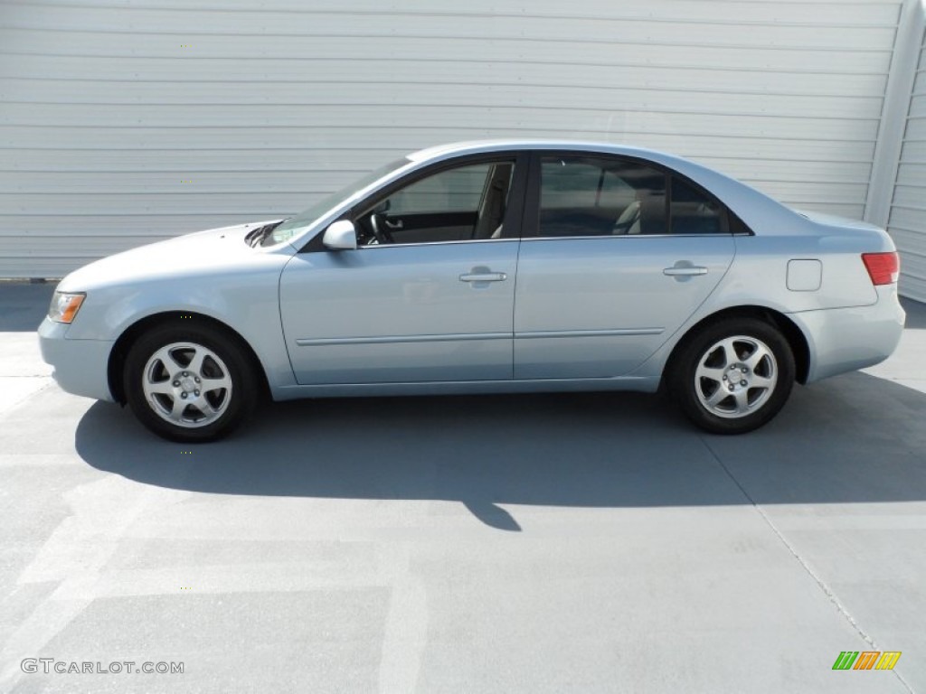 2006 Sonata GLS V6 - Silver Blue Metallic / Gray photo #5