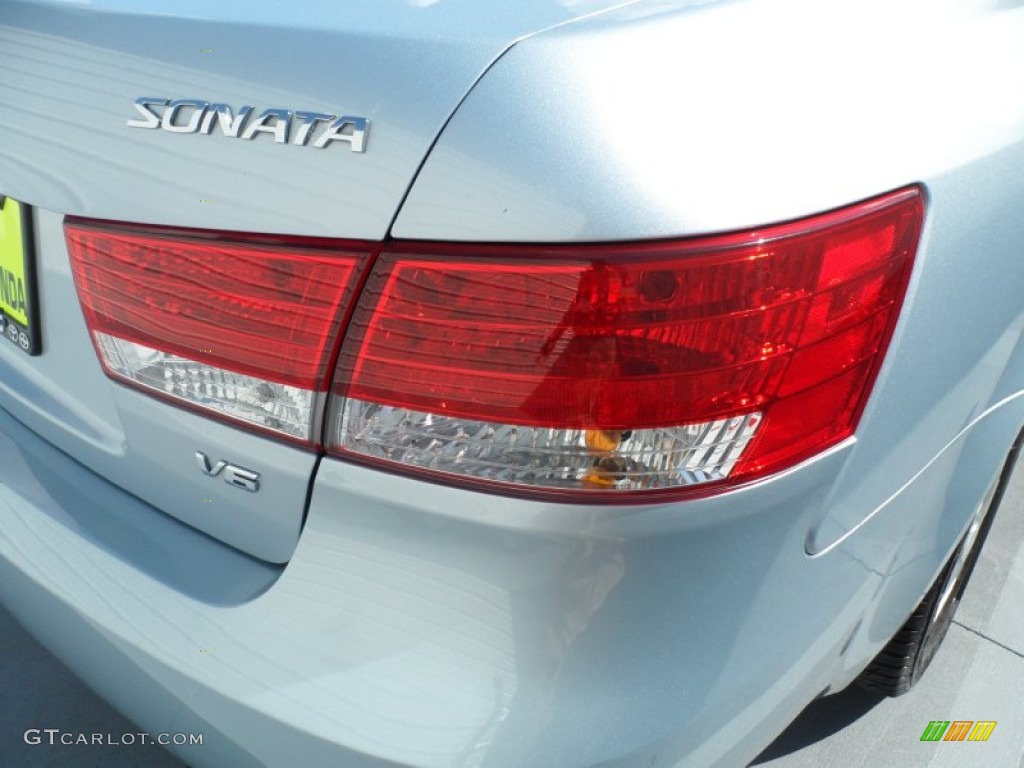 2006 Sonata GLS V6 - Silver Blue Metallic / Gray photo #14