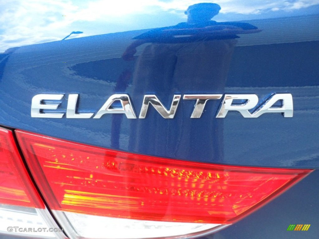 2013 Elantra GLS - Atlantic Blue / Beige photo #15