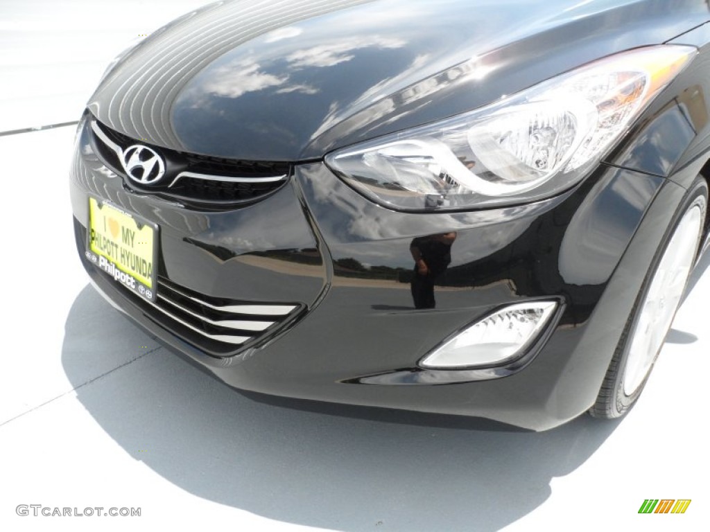 2013 Elantra Limited - Black / Black photo #9