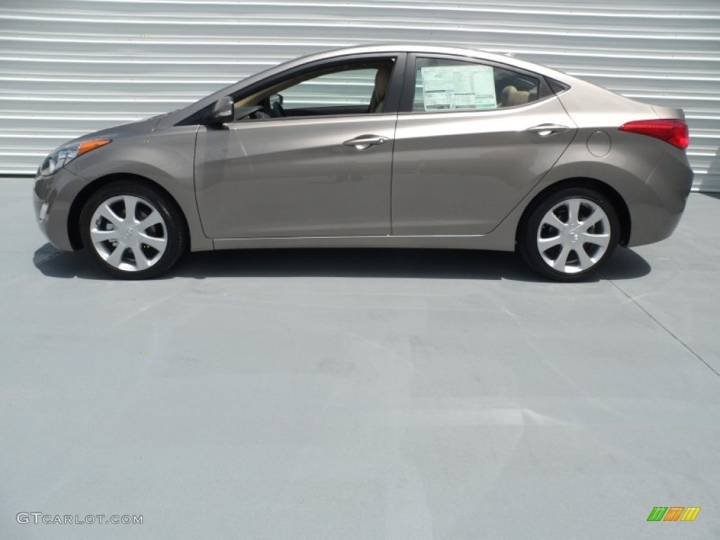 2013 Elantra Limited - Desert Bronze / Beige photo #5