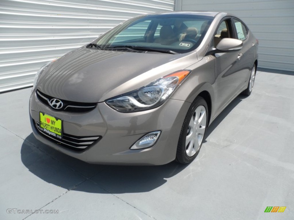 2013 Elantra Limited - Desert Bronze / Beige photo #6