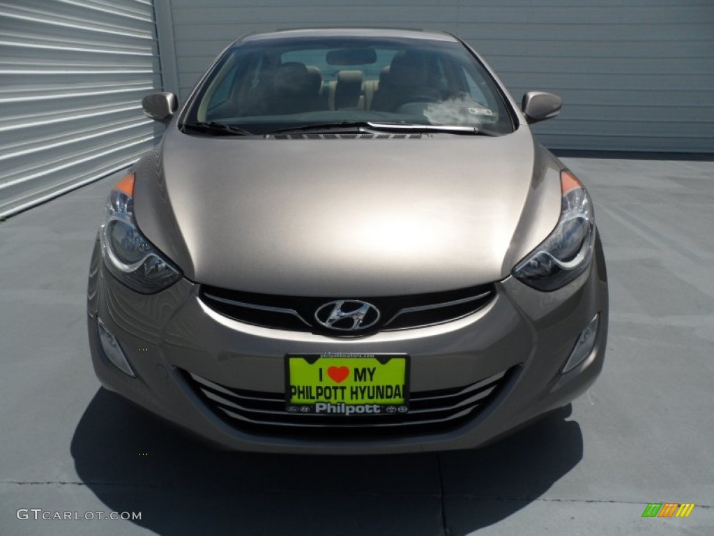 2013 Elantra Limited - Desert Bronze / Beige photo #7