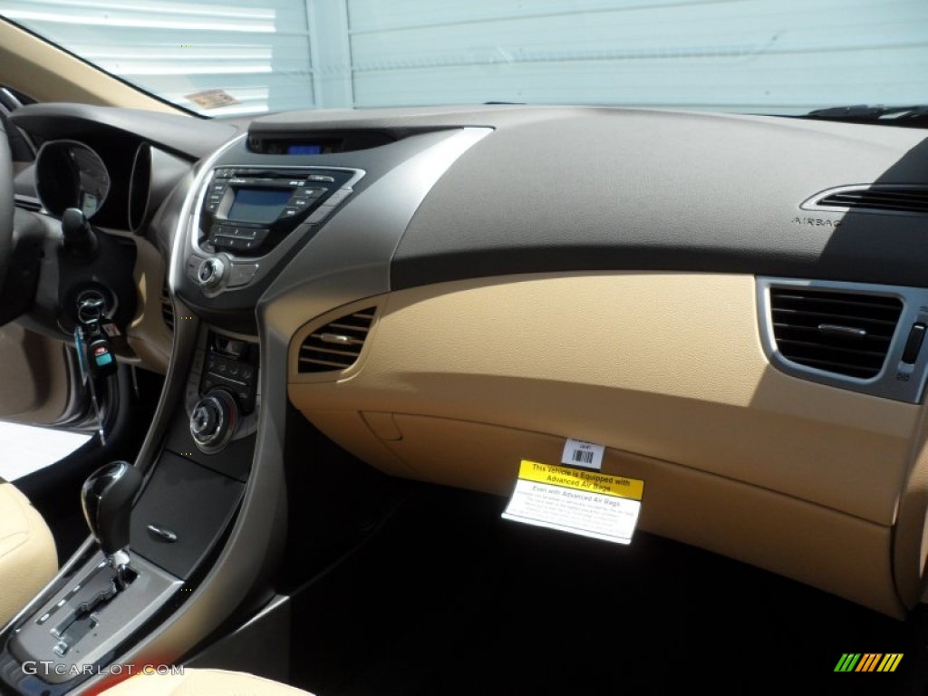 2013 Elantra Limited - Desert Bronze / Beige photo #18