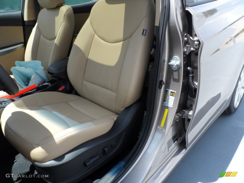2013 Elantra Limited - Desert Bronze / Beige photo #24