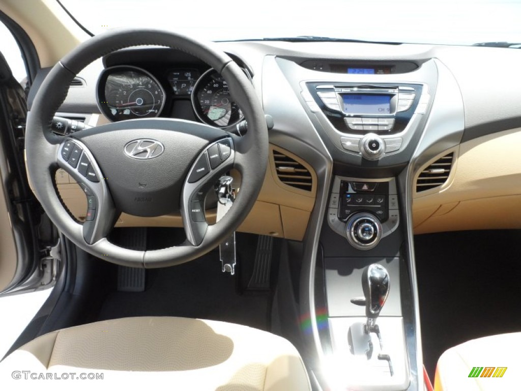 2013 Elantra Limited - Desert Bronze / Beige photo #27